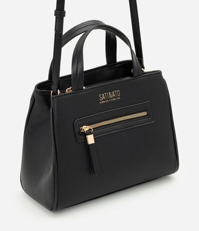 Cartera Satchel Mediano en PU con Asa Larga