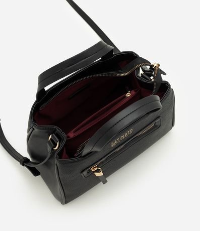 Cartera Satchel Mediano en PU con Asa Larga 5