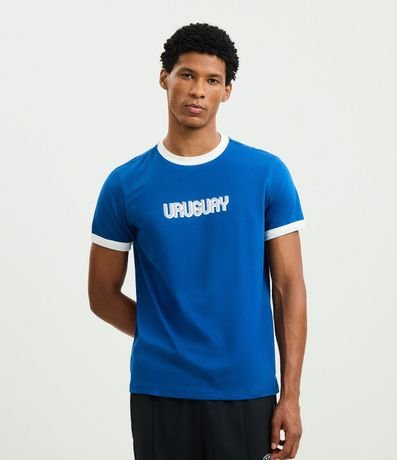 Remera Bordado Uruguay