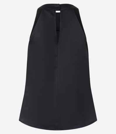 Blusa Satinada con Escote Halter 7