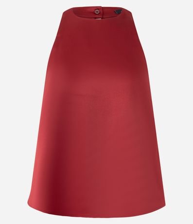 Blusa Satinada con Escote Halter 5