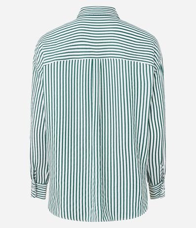 Camisa en Tricolina con Estampa Rayada 7