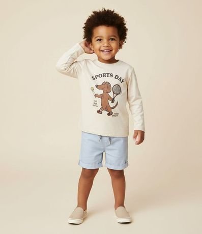 Remera Infantil con Estampado Perrito Tenista Sports Day – Talle 1 a 5/6 años