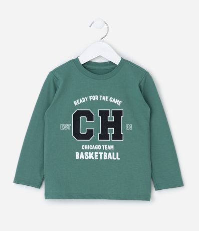 Remera Infantil con Estampado CH College – Talle 1 a 5/6 años