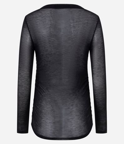 Blusa Manga Larga con Transparencia Sutil 7