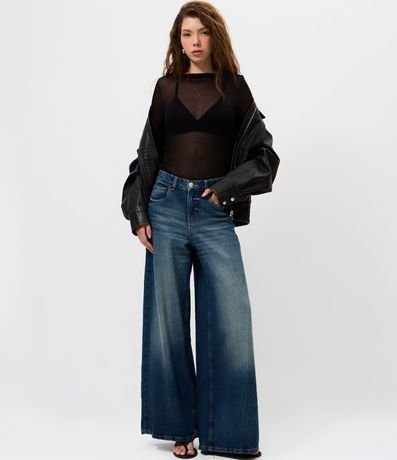 Blusa Manga Larga con Transparencia Sutil 2