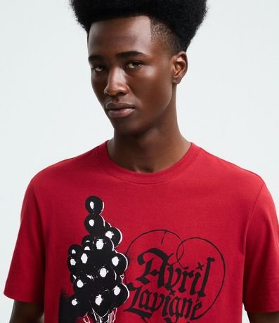 Remera Manga Corta en Algodón Avril Lavigne 5