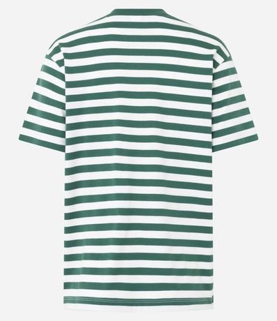 Remera Oversized en Algodón con Rayas Horizontales 5