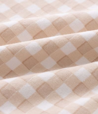 Body Infantil Vichy Manga Larga - Talle O a 18 Meses 3