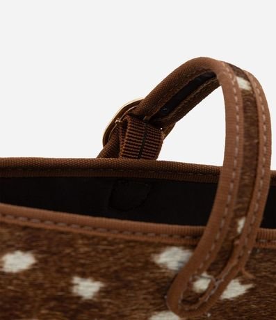 Zapatilla en Cuero con Estampa Animal Print 5