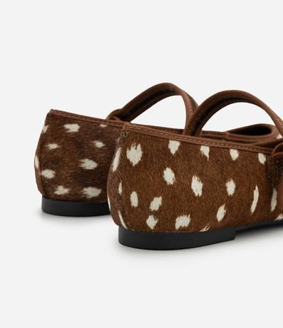 Zapatilla en Cuero con Estampa Animal Print 6