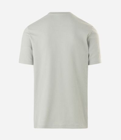 Remera Regular en Algodón con Textura Waffle 5