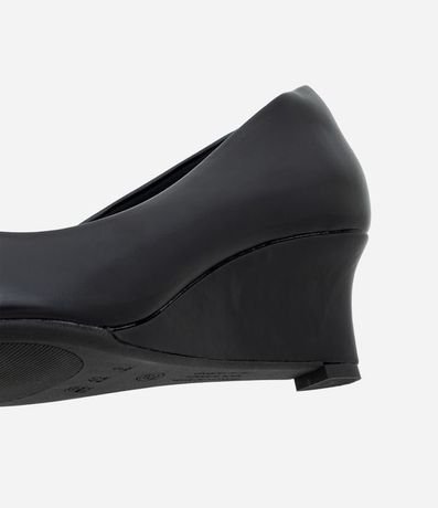 Zapato Tacones Anabela en PU con Punta Fina y Salto Mediano 4