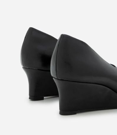 Zapato Tacones Anabela en PU con Punta Fina y Salto Mediano 5