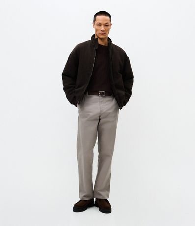 Pantalón Sarga Lisa Modelo Recto