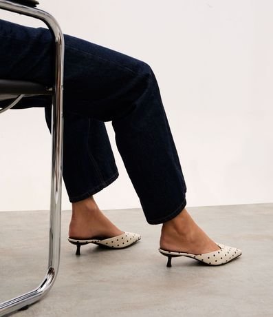 Zapato Mule en PU con Estampa de Lunares