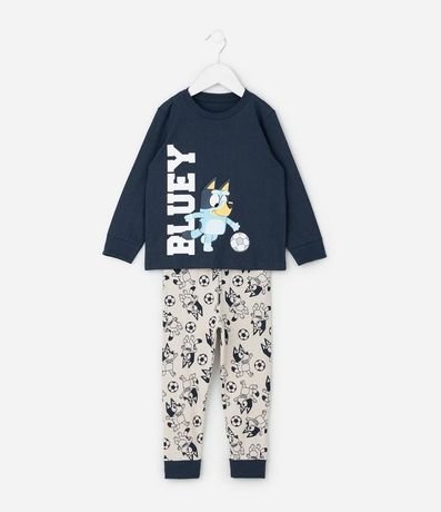 Pijama Infantil en Rib con Estampa de Bluey Futbol – Talle 2 a 8 años 2