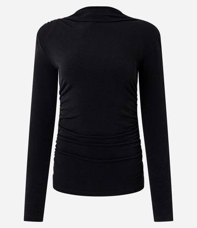 Blusa con Hombreras y Fruncido en los Laterales 5