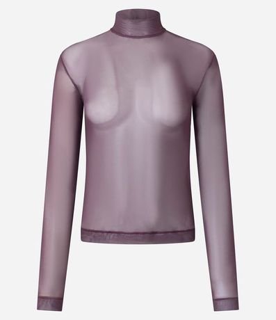 Blusa en Tule con Cuello Alto 5