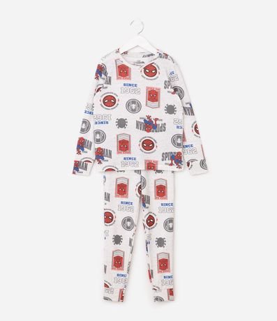 Pijama Infantil Largo con Estampa FullPrint Spider - Talle 3 a 10 años