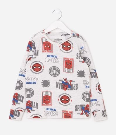 Pijama Infantil Largo con Estampa FullPrint Spider - Talle 3 a 10 años 2