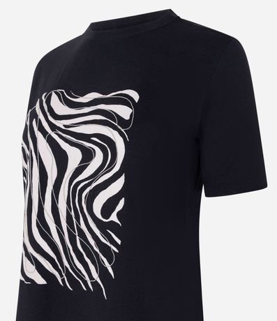 Remera en Algodón con Estampa Abstracta 6