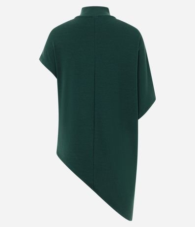 Blusa Asimétrica en Malla con Cuello Alto 6