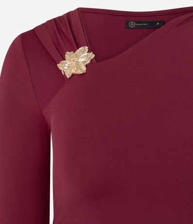Body en Poliamida con Adornos de Flor Delicada 5