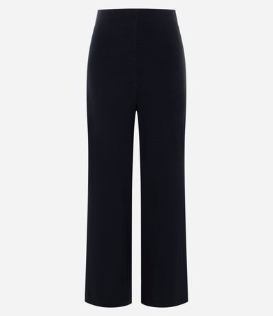 Pantalón Recto en Punto con Elástico en la Cintura 6