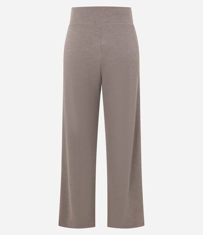 Pantalón Recto en Anarruga con Cintura Elástica y Bolsillos Laterales 7