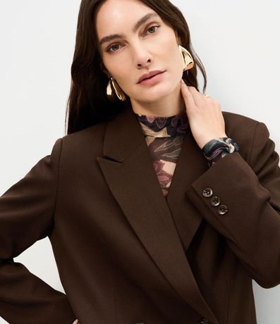 Blazer Oversized Estructurado con Botones Traspasados 3