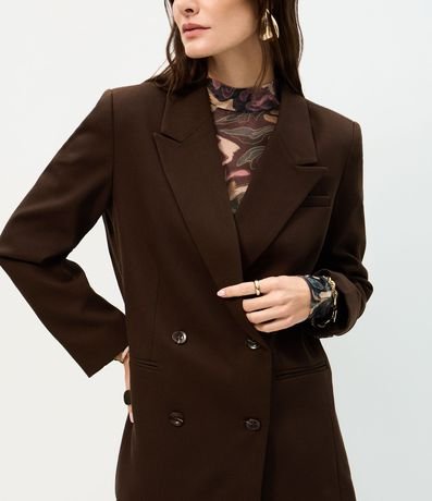 Blazer Oversized Estructurado con Botones Traspasados 4