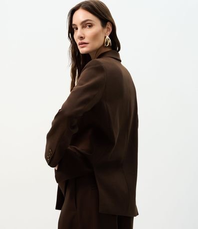 Blazer Oversized Estructurado con Botones Traspasados 5
