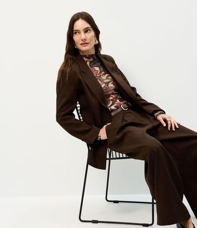 Blazer Oversized Estructurado con Botones Traspasados 6