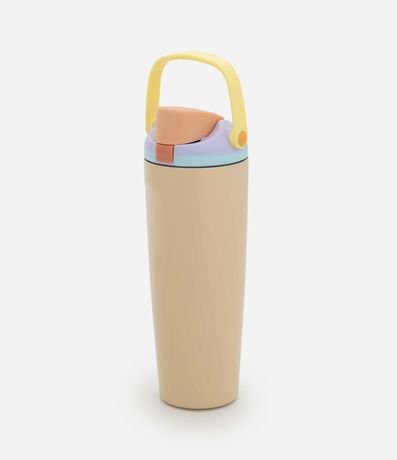 Vaso Térmico en Acero Inoxidable con Trava en la Tapa 900ml