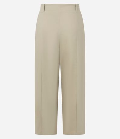 Pantalón Barrel en Sarga con Cintura Estructurada 2