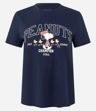 Remera Regular en Algodón con Estampado Peanuts 5