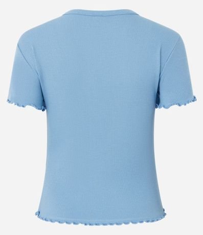 Blusa Manga Corta con Cuello Redondo 7