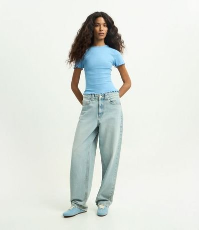 Blusa Manga Corta con Cuello Redondo 2