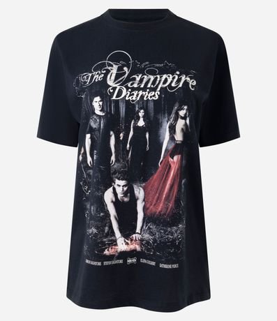 Remera en Algodón con Estampado The Vampire Diaries 5