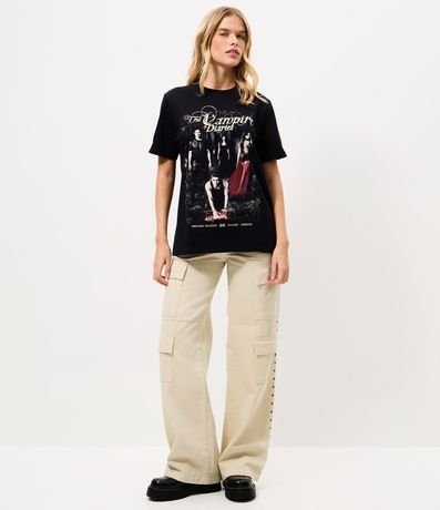 Remera en Algodón con Estampado The Vampire Diaries 2