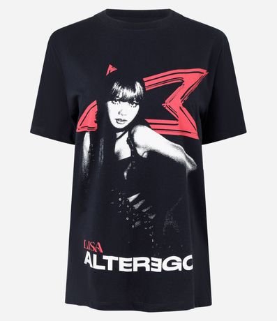 Remera con Estampa de la Cantante Lisa del Album Alterego 5