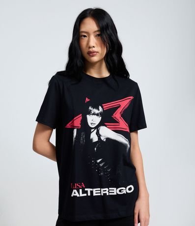 Remera con Estampa de la Cantante Lisa del Album Alterego