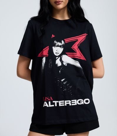 Remera con Estampa de la Cantante Lisa del Album Alterego 3