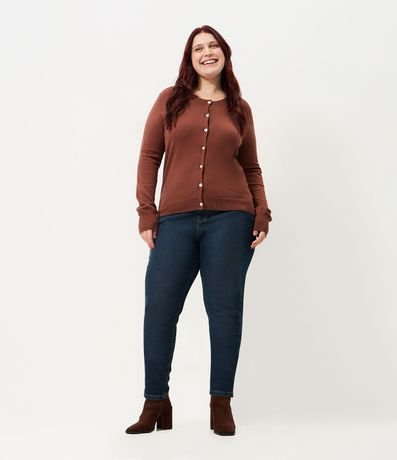 Cardigan Regular Básico en Punto Curve & Plus Size 2