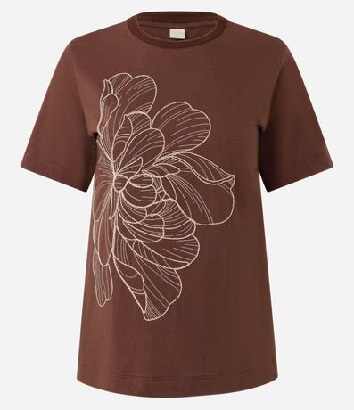Blusa en Algodón con Bordado de Flor 5