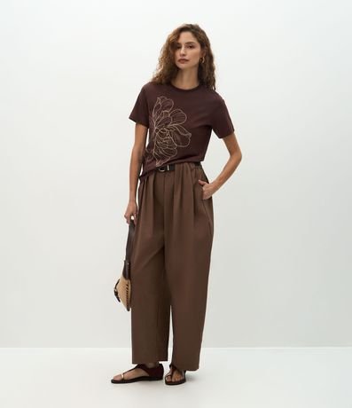 Blusa en Algodón con Bordado de Flor 2