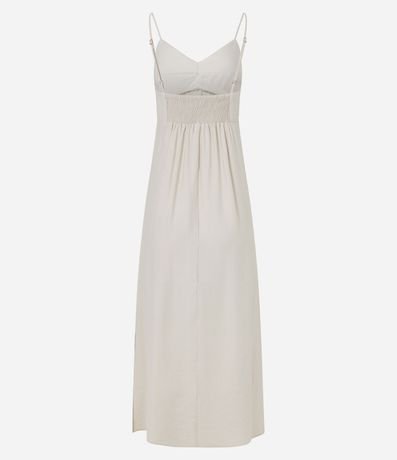 Vestido Midi Evasê en Viscosa con Escote Corazón 2