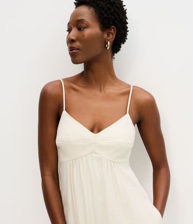 Vestido Midi Evasê en Viscosa con Escote Corazón 3