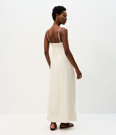 Vestido Midi Evasê en Viscosa con Escote Corazón 4